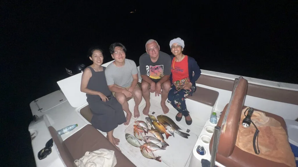 Learning the Traditional way of Fishing at the Best Guest house in Maldives.