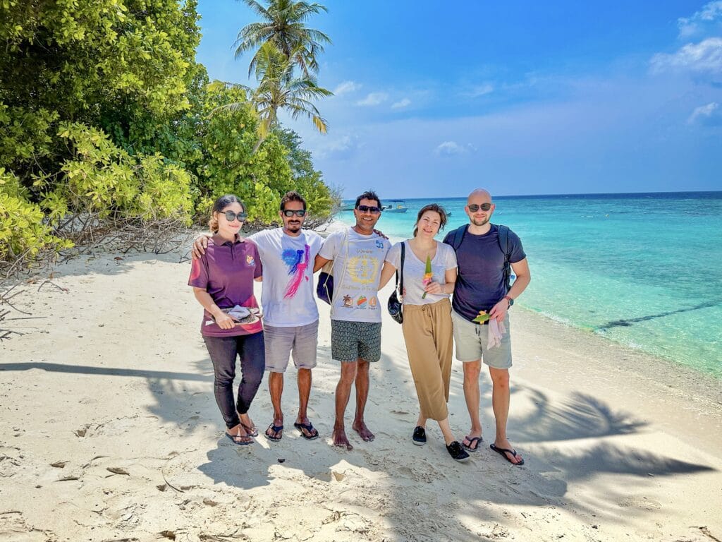 Guest Arrival to the best guest house in Maldives.