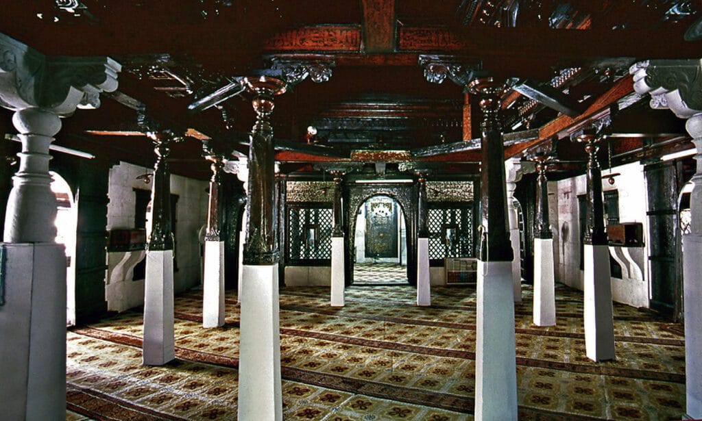 The historic coral stone Hukuru Miskiy, or Friday Mosque, in Malé, Maldives.