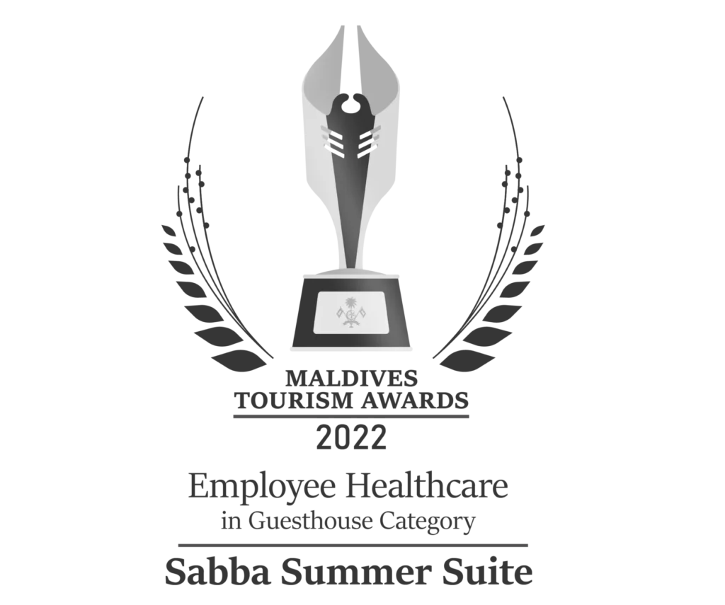 Sabba Beach Hotels team celebrating the Employee Healthcare award win.